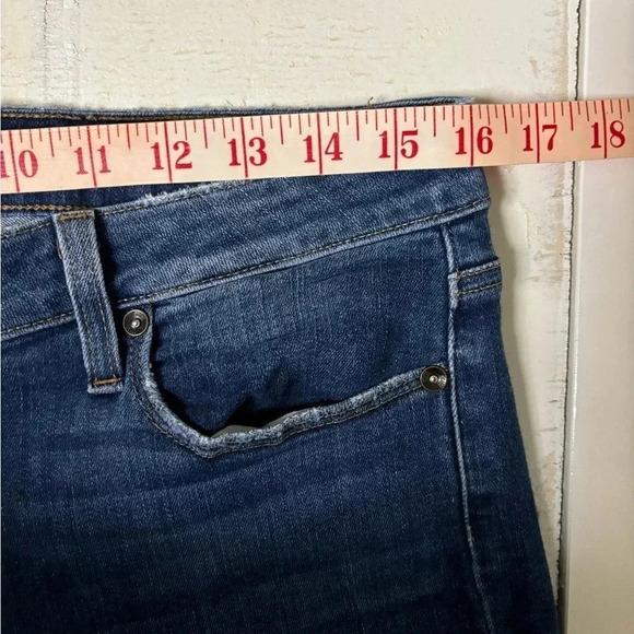 Paige Women’s Jeans Size 31 Blue Denim Stretch High Rise Hoxton Crop - Picture 4 of 8